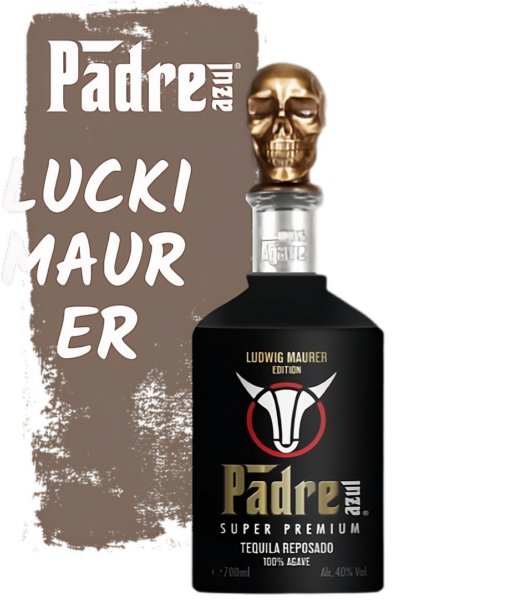 Padre azul LUCKI MAURER EDITION reposado 70 cl 40% vol.Alc Super Premium Tequila